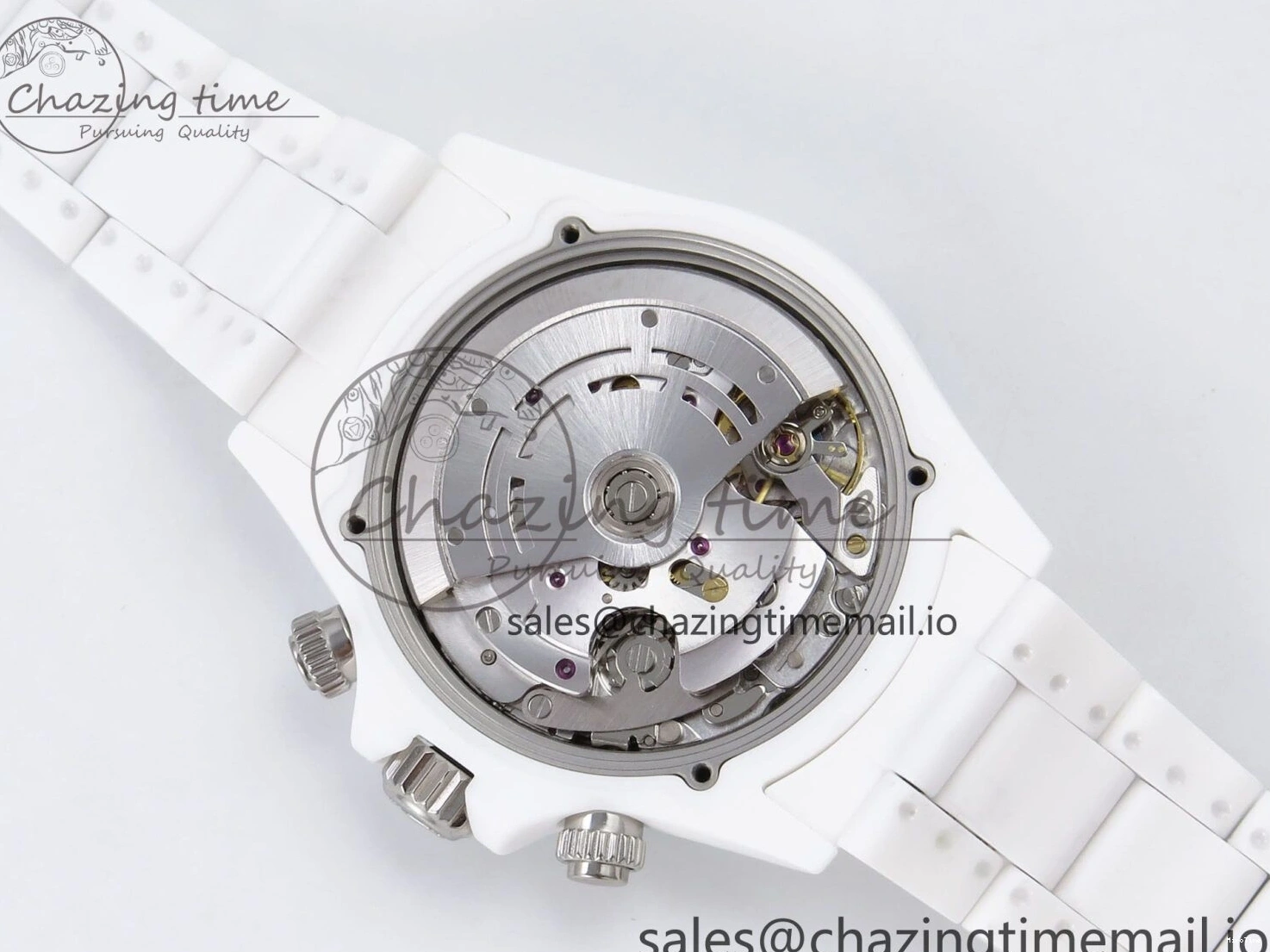 MiroTime 0202 Daytona AET White Ceramic Case and Bracelet Black Dial N6F Best Edition SA Seasonal 1195